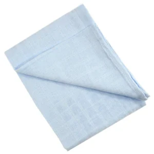 Personalised Embroidered BLUE Baby Muslin with name and design