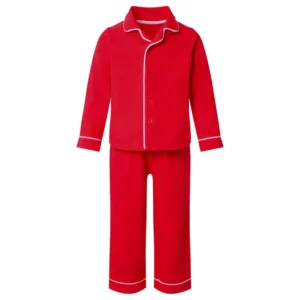 Valentine Personalised Kids Embroidered Red Classic Pyjamas - embroidered with name or initials