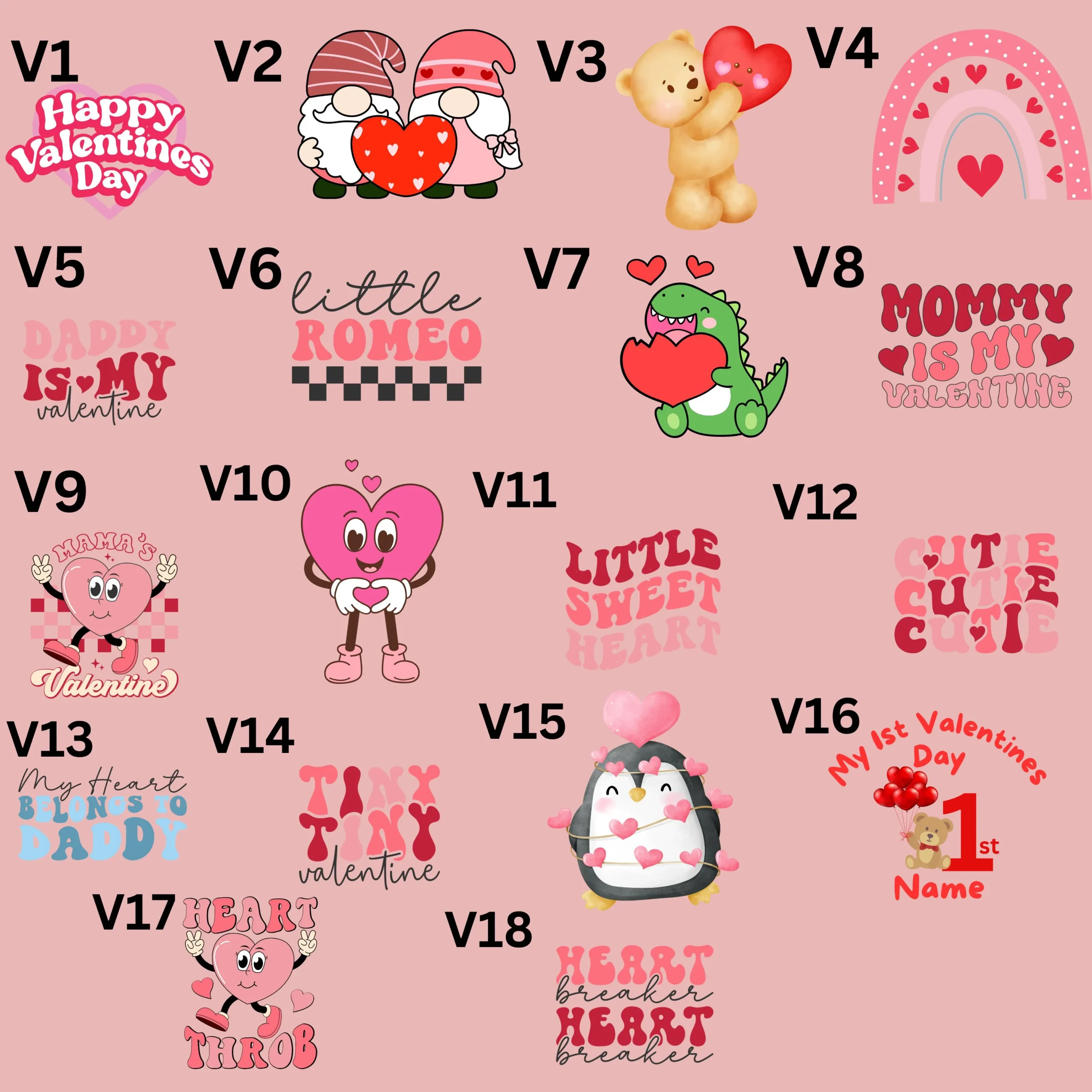 Valentine designs